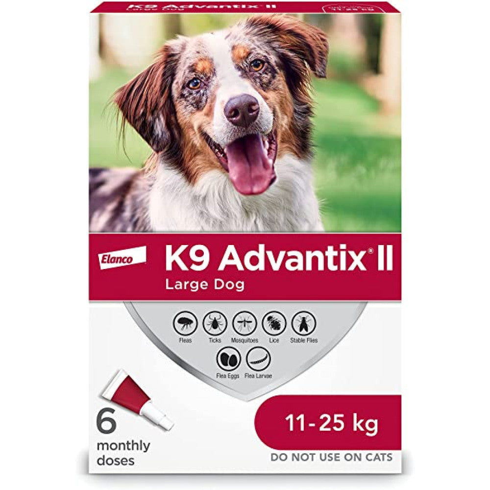 K9 Advantix II (L - 11-25kg) (Red) 6 doses
