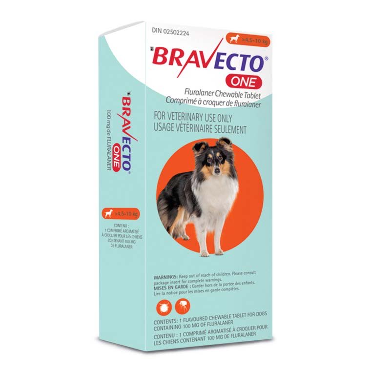Bravecto ONE (4.6-10kg) Orange