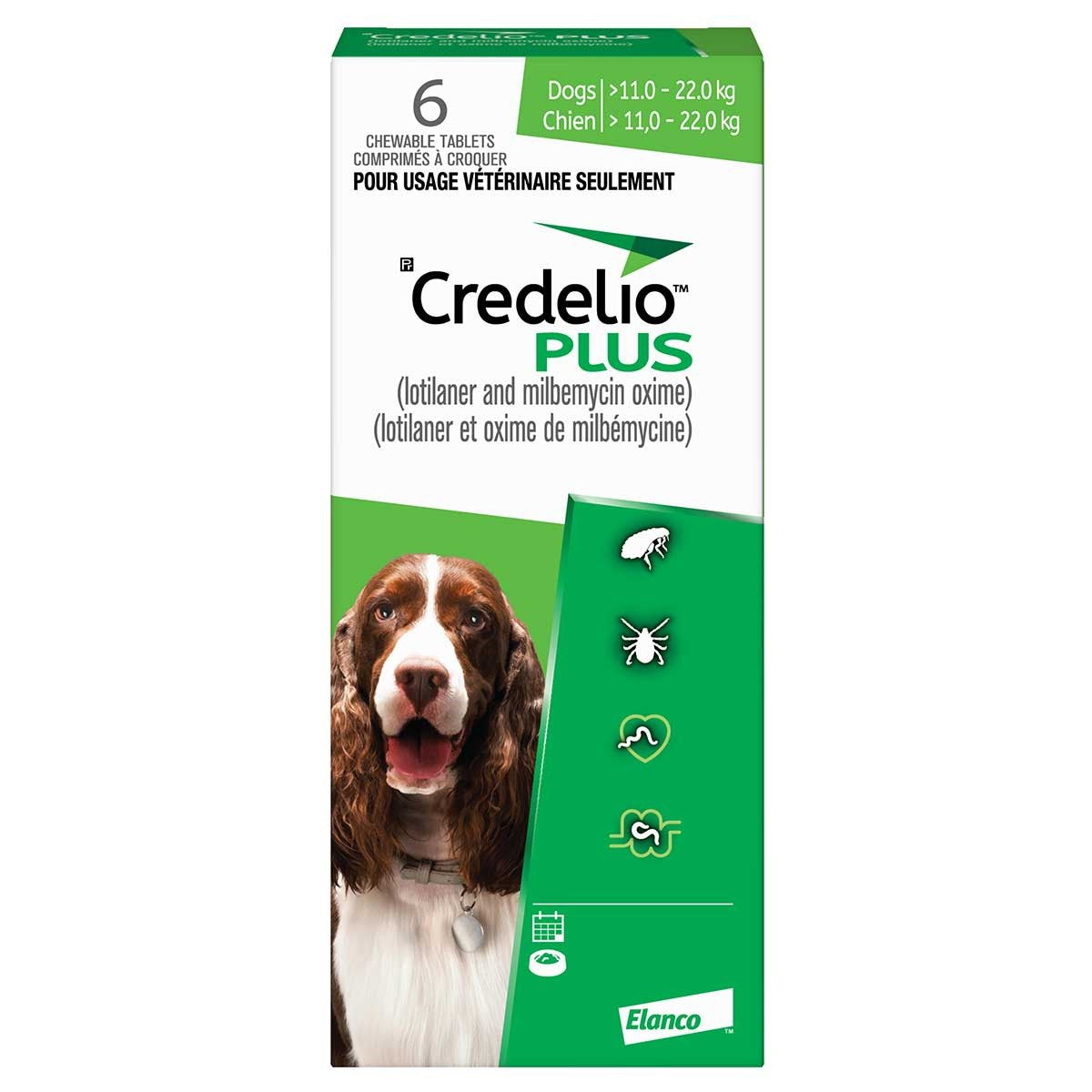 Credelio Plus Green for Dogs 11.1-22kg