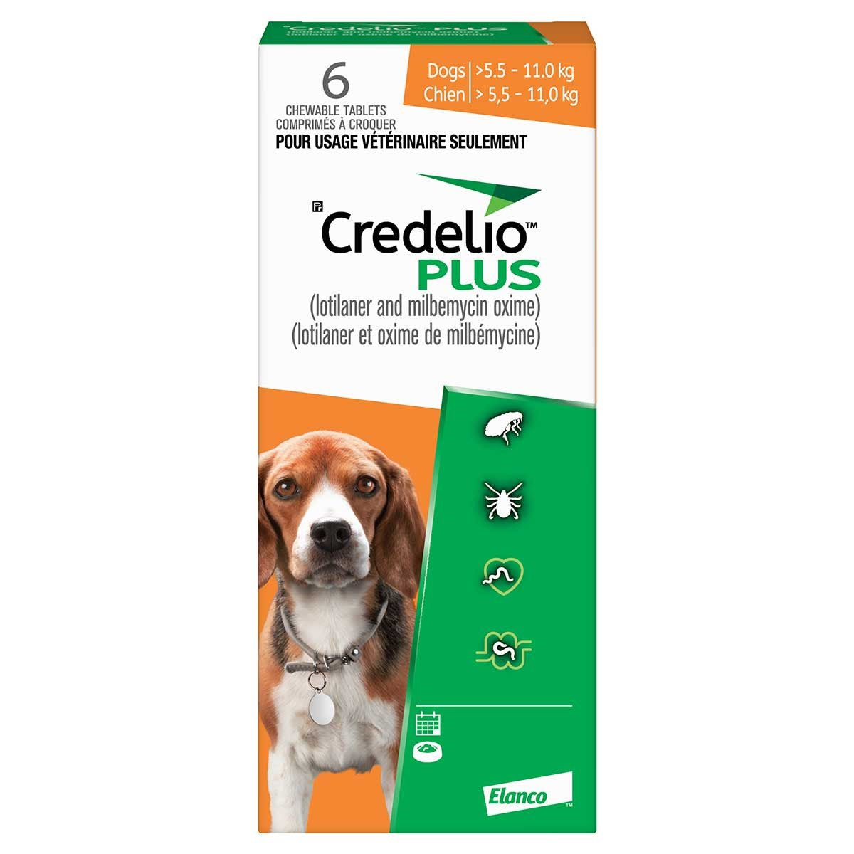 Credelio Plus Orange for Dogs 5.6-11kg