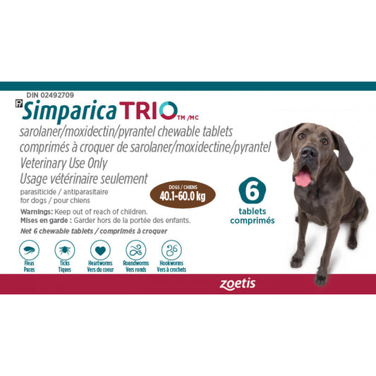 Simparica Trio Brown 40.1-60kg