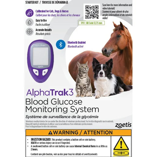 AlphaTrak3 blood glucose monitoring system - starting kit