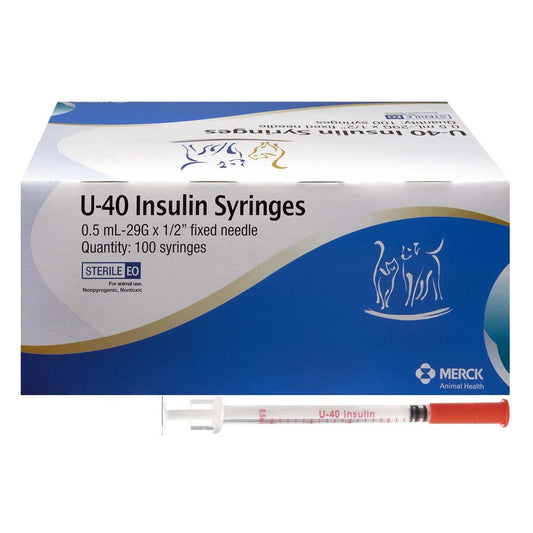 Merck U-40 Insulin Syringes (formely Caninsulin)