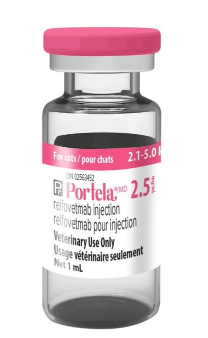 Portela injection for cats 2.5mg/ml