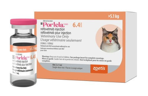 Portela injection for cats 6.4mg/ml