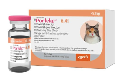 Portela injection for cats 6.4mg/ml