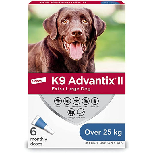 K9 Advantix II (XL > 25kg) (Blue) 6 doses