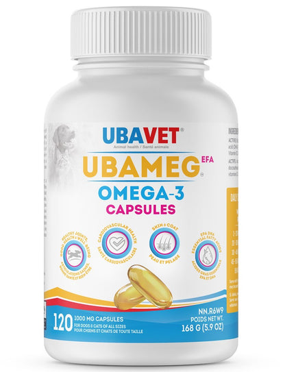 UbaVet UbaMeg EFA Omega-3 Capsules