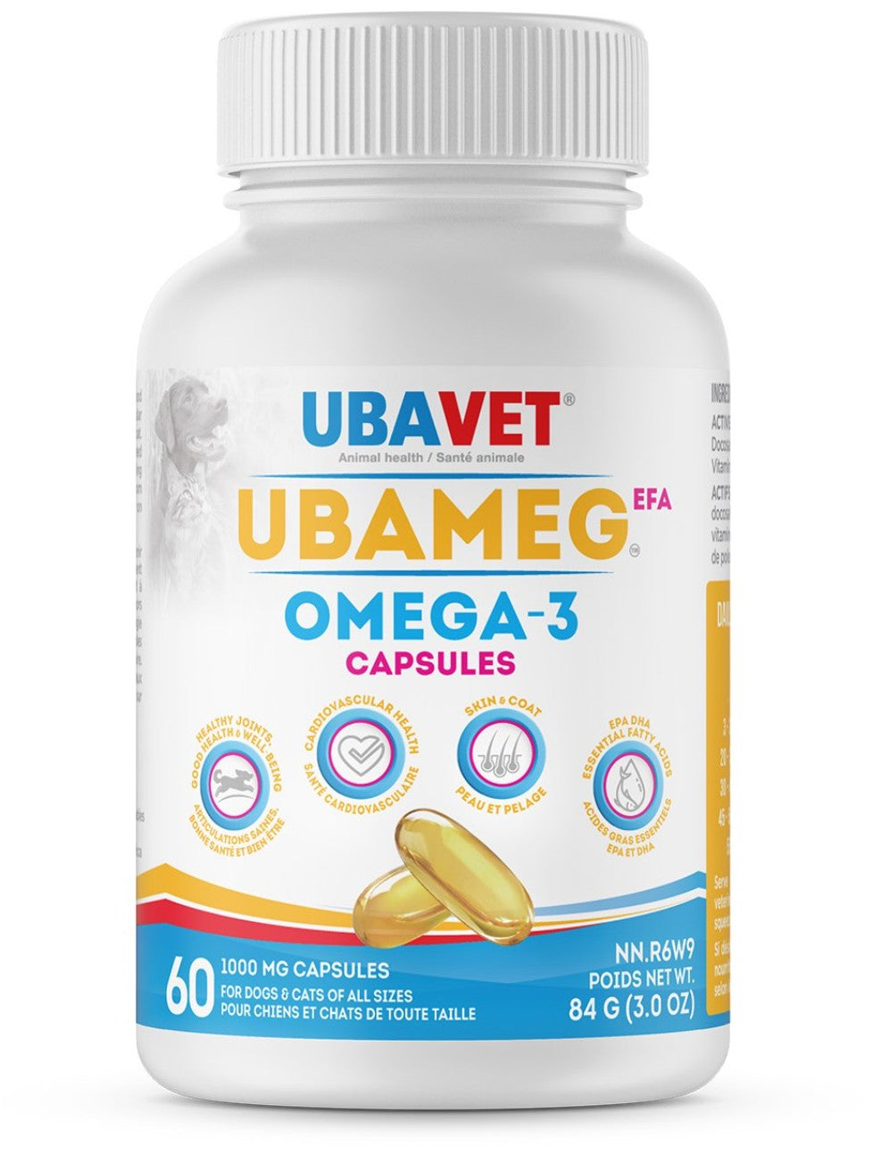 UbaVet UbaMeg EFA Omega-3 Capsules