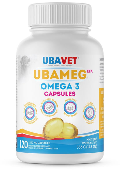 UbaVet UbaMeg EFA Omega-3 Capsules