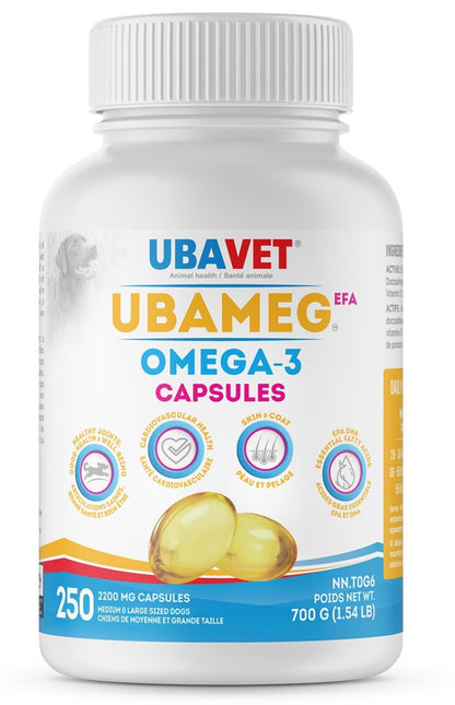 UbaVet UbaMeg EFA Omega-3 Capsules