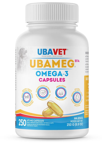 UbaVet UbaMeg EFA Omega-3 Capsules
