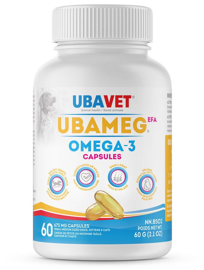 UbaVet UbaMeg EFA Omega-3 Capsules