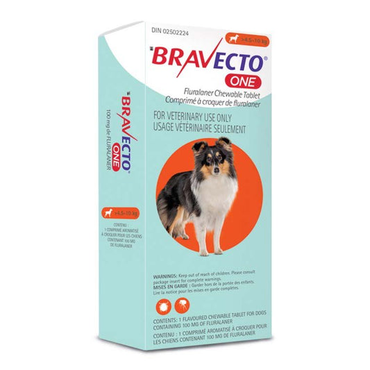 Bravecto ONE (4.6-10kg) Orange