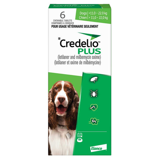 Credelio Plus Green for Dogs 11.1-22kg
