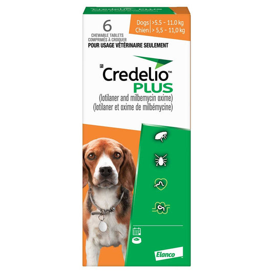 Credelio Plus Orange for Dogs 5.6-11kg