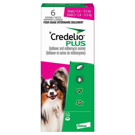 Credelio Plus Pink for Dogs 2.9-5.5kg