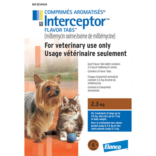 Interceptor Tablets for Cats and Dogs (Brown)