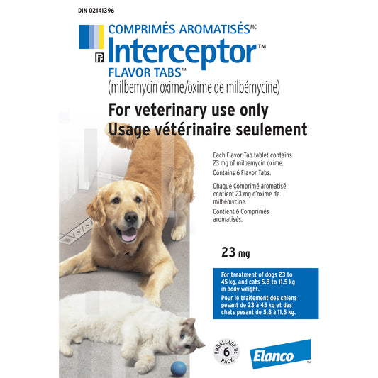 Interceptor Tablets for Cats and Dogs (White)