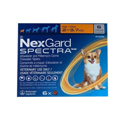 Nexgard Spectra 2 - 3.7kg (Orange)