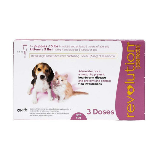 Revolution for Puppies and Kittens 15mg Pink