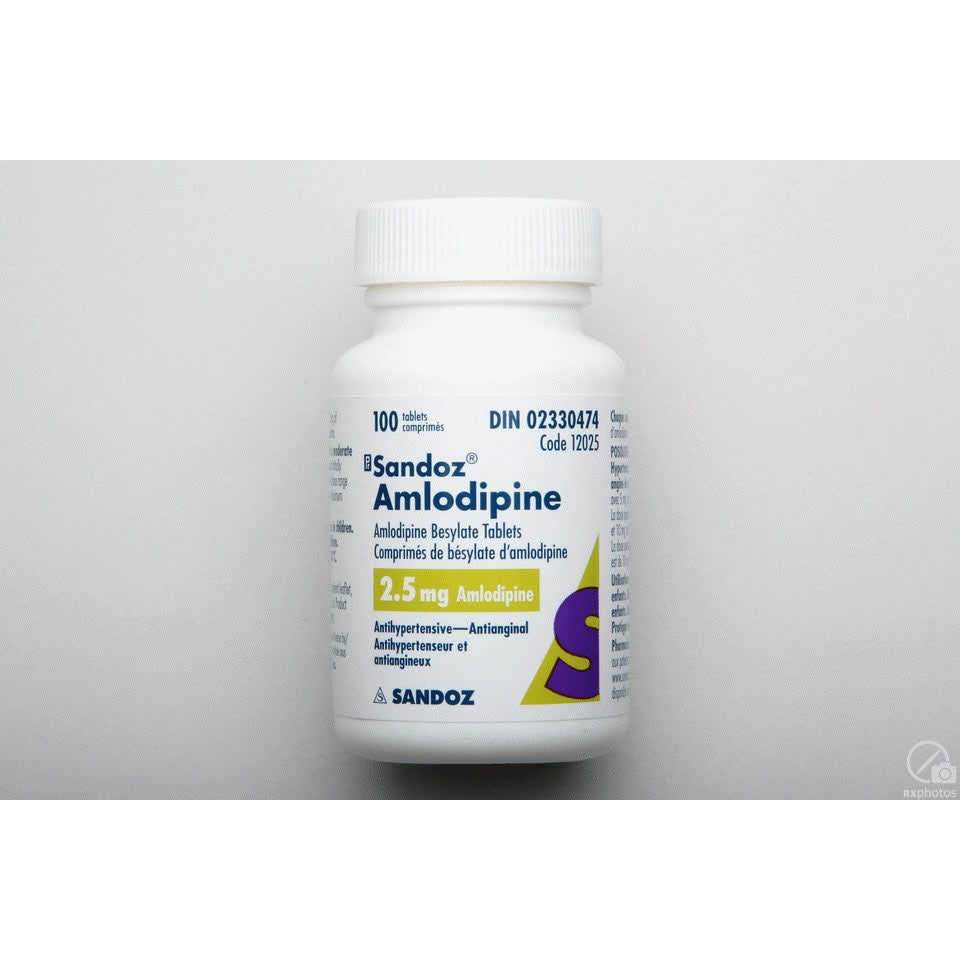 Amlodipine Besylate (Sandoz) 2.5mg Tablets
