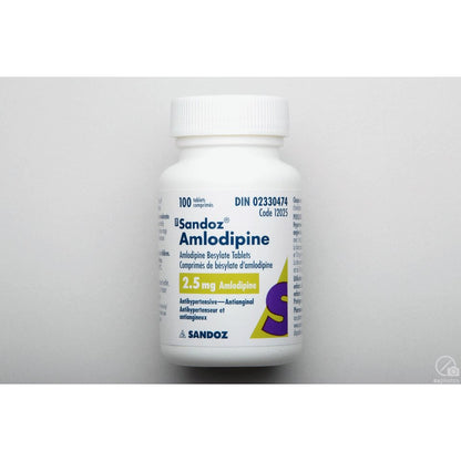 Amlodipine Besylate (Sandoz) 2.5mg Tablets