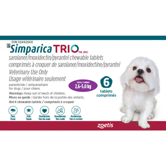 Simparica Trio Purple 2.6-5kg